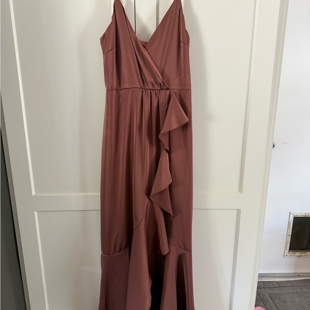 Lulu's Mauve High Low Dress